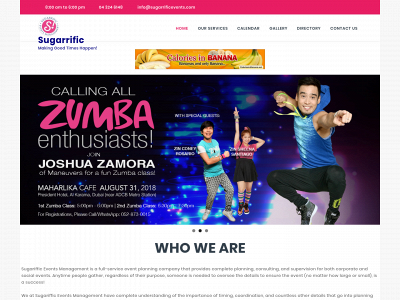 sugarrificevents.com snapshot