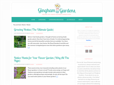 ginghamgardens.com snapshot