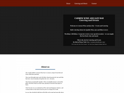 carmenwineandjazzbar.com snapshot