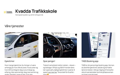 kvaddatrafikkskole.no snapshot