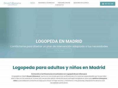 logopedabryanvillanueva.com snapshot