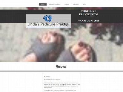 lindaspedicure.nl snapshot