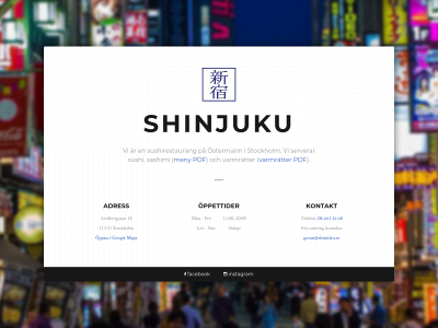 shinjuku.se snapshot