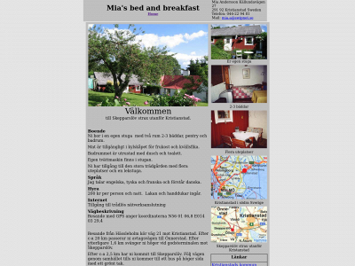 miasbedandbreakfast.se snapshot