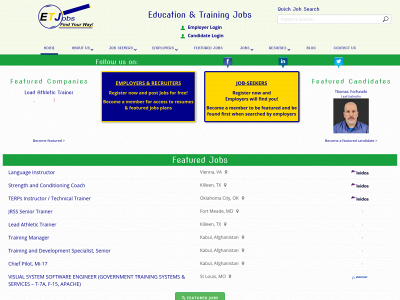 educationandtrainingjobs.com snapshot