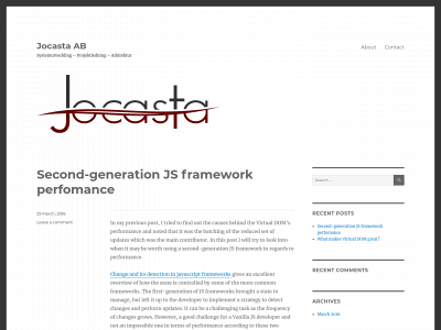 jocasta.se snapshot