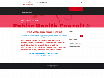 publichealthconsult.org snapshot