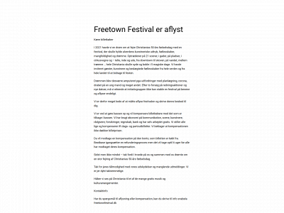 freetownfestival.dk snapshot
