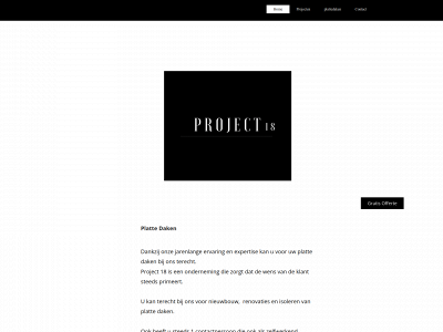 project18.be snapshot