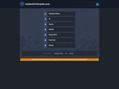 guidesforthewild.com snapshot