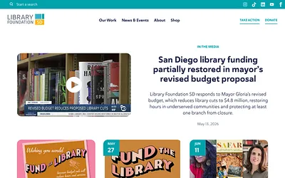 libraryfoundationsd.org snapshot