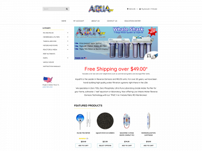 www.aquariumwaterfilters.com snapshot
