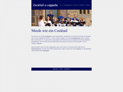 cocktailacappella.de snapshot