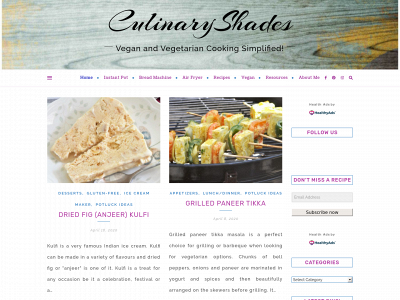 culinaryshades.com snapshot