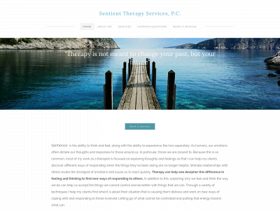 sentienttherapyservices.com snapshot