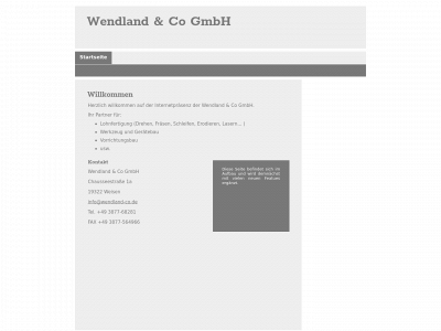 wendland-co.de snapshot