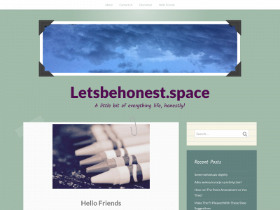 letsbehonest.space snapshot