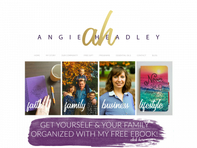 angieheadley.com snapshot