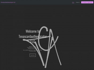 texascardauthenticator.biz snapshot