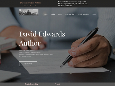 davidedwardsauthor.com snapshot