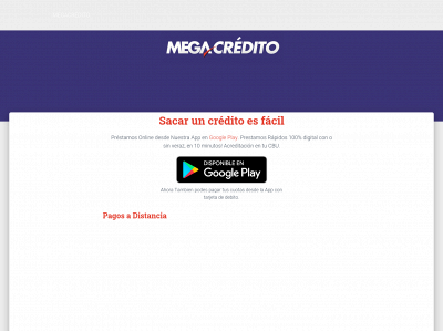 megacredito.com.ar snapshot