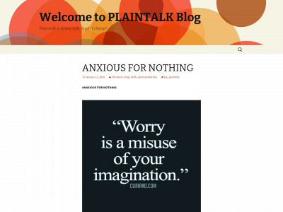 theplaintalk.org snapshot