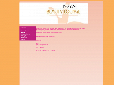 lisasbeautylounge.be snapshot