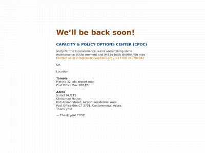 capacityoptions.org snapshot