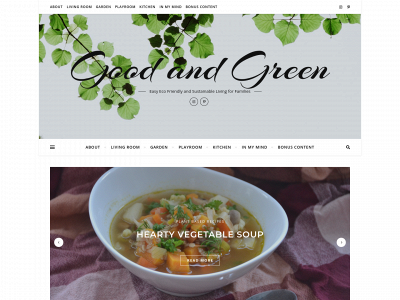 www.allthingsgoodandgreen.com snapshot