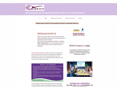dewaproject.org snapshot