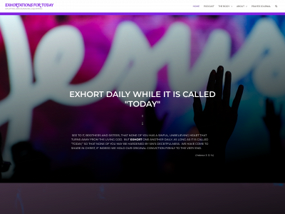 exhortationsfortoday.com snapshot