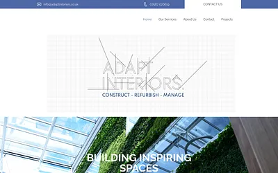 adaptinteriors.co.uk snapshot