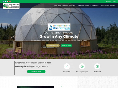 domegreenhouses.com snapshot