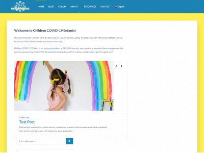 childrencovid19.com snapshot