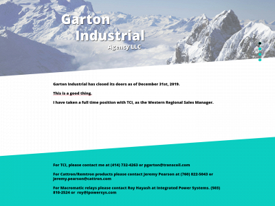 gartonindustrial.com snapshot