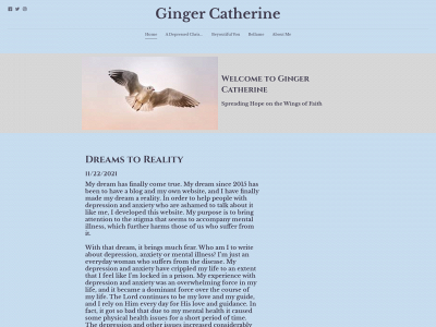 www.gingercatherine.com snapshot