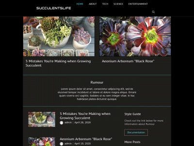 succulents.life snapshot