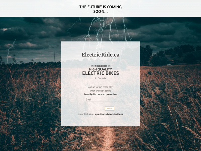 www.electricride.ca snapshot