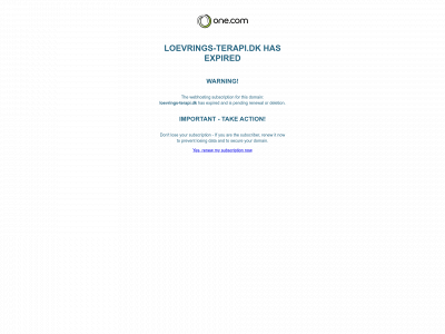 loevrings-terapi.dk snapshot