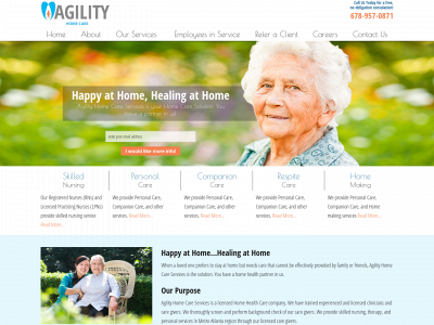 agilityhomecare.com snapshot