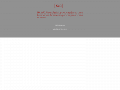sic-uitgevers.be snapshot