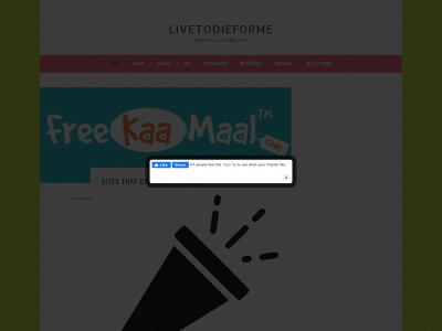 livetodieforme.com snapshot