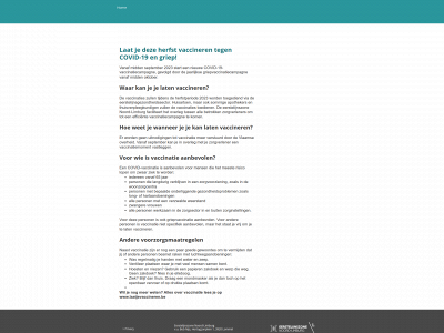 vaccinatie-noord-limburg.be snapshot