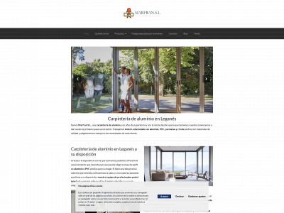 www.aluminiosmarfran.es snapshot