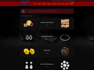 manakjewels.com snapshot