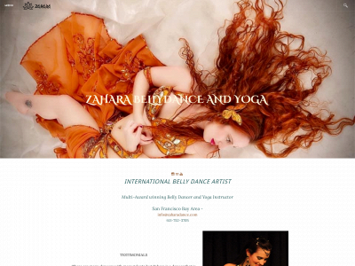 www.zaharadance.com snapshot