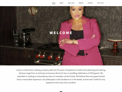 lizzyjcatering.com snapshot