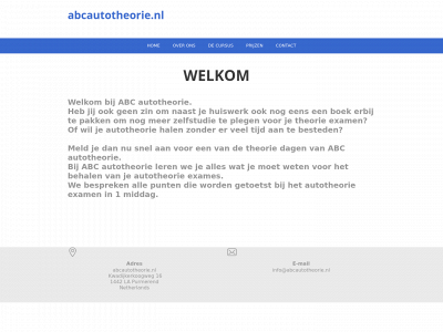abcautotheorie.nl snapshot