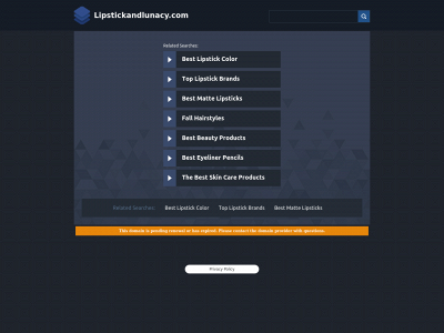 lipstickandlunacy.com snapshot