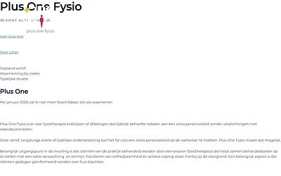 plusonefysio.nl snapshot